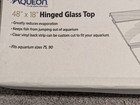 Aqueon Hinged Glass Top Standard 1-piece  48 X 18 In Fits 75 90 New In Open Box 