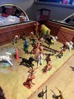 1968 Marx Fort Apache Carry-all Playset Complete With Figures