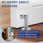 Magnetic Door Stop Holder Home Safety Stopper Guard Office Fitting Screws Catch 