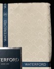 New Waterford Tablecloth 70 X 84 Crystal Co  Luxury Art Deco Motif Ember Ivory