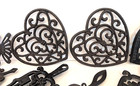 Lot Of 17 Antique Vintage Metal cast Iron Trivets Midcentury 1950 - 1960 s