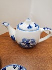 Vintage Delft Holland Blue Style Miniature Tea Set Windmill Handpainted