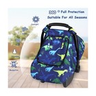 Windproof Baby Car Seat Cover  3d Mink Dot Infant Car Seat Canopy W    Fast Ship