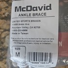 Mcdavid 195 Ultralight Ankle Brace With Straps - Black - Size Medium New