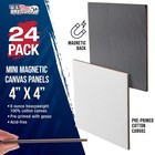 U s  Art Supply Mini Magnetic Canvas Panels 4x4  Square 24pk Primed Cotton