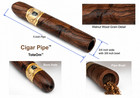 Cigar Pipe    - Durable Wooden Wood Smoking Pipe Tobacco Cigarettes Cigar Pipes