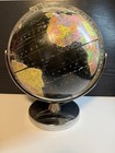Vintage 1960s Encyclopedia Britannica 12    Desk Globe Black Ocean   Chrome Base