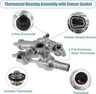 Aluminum Thermostat Housing Assembly For 07-12 Dodge Caliber 07-17 Jeep Compass