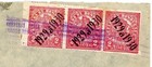 Honduras Sc 263 Overprint Variety strip Of 3 -tegucigalpa-ago 12 1930-to Usa-sca