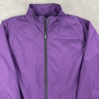Footjoy Women Large Purple Golf Jacket Full Zip Windbreaker Mock Neck