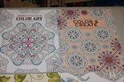 Lot Of 4 Adult Coloring Books kaleidoscopes nature animals mandalas new