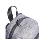 Adidas Linear 3 Mini Backpack Gray White Mesh Sides Small Travel Bag New