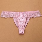3 Pairs Girls 100  Silk Thongs Bikinis Underwear Panties Size 6-9 Kids Knickers