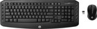 New Sealed Hp Wireless Classic Desktop Keyboard And Mouse Lv290aa Black