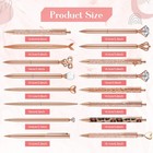 Colarr 16 Pcs Crystal Diamond Glitter Pen Cute Ballpoint Sparkle Rose Gold 