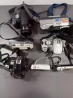 Lot Of 7 Assorted Cameras Parts Only Sony  Nikon  Canon  Lumis  Olympus   