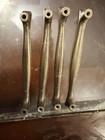 Vintage Mid-century Modern Brass Drawer Pulls     4 75    Length     4    Ctc Mount