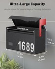  Mailboxes For Outside  Wall Mount Mailbox With Flag And No Lock with Flag 