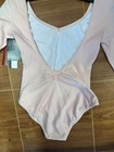 Dance New Leotard Bloch Small Adult Burgundy Short Sleeve Cotton Ballet Tap Jazz