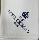 Vintage Hotel George V Paris Pair Cloth Napkins 15x16 