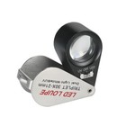 Luxury 30x Magnifying Glass With Led uv Light Diamond Jeweler Portable Magnifier