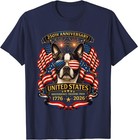 Boston Terriers Dog Usa Independence 1776 2026 Patriotic T-shirt