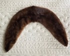 2 Vintage Fur Collars Brown  Gray