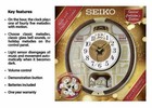 Seiko Melodies In Motion Special Christmas Edition Clock  W 22 Crystals 45 Songs