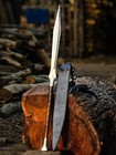 Handmade Viking Spear   Carbon Steel Norse Collectible With Wooden Handle