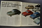 1971 Saab V4 Catalog Brochure 96 Sedan 95 Wagon Original 71