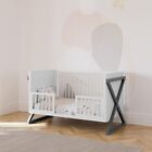 3-in-1 Convertible Crib  gray  - Easily Converts Into A Toddler Bed And Sofa Bed