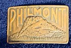 Vtg Boy Scouts Of America Philmont Scout Ranch Leather Belt   Buckle Size 30