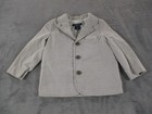 Cherokee Baby Boy 24 Months 4pc Suit Set Beige Pinstriped Boat Tie Euc
