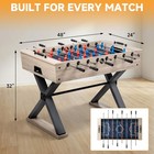 48   Furniture Foosball Table Soccer Game Table  Arcade Game Room Kid Adult
