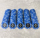 Majestic Card Room  10 Poker Chips Clay Casino Style Set 100 Chips W chipco Rack