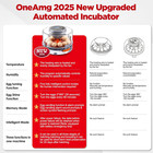 Chicken Egg Incubator 12-40 Eggs - Automatic 760   Egg Turner With Digital Displa