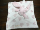 Blankets   Beyond Pink   White Baby Lovey Security Blanket Bunny Rabbit 13 
