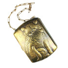 Louis Kuppenheim Style 800 Cat Vanity  Case  Purse Art Deco Germany