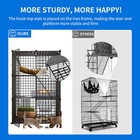 3 Tiers Kennels Pet Crate Cat Cage Indoor Cat Diy Cat Enclosures Metal Playpen