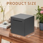 Piggy Bank For Adults  Black Metal Piggy Bank Money Saving Box  4 72 Inch