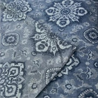 Pottery Barn Giovana Medallion Floral Medium   Dark Blue Set Of 2 Pillow Shams