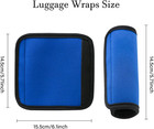 2 Pack Luggage Handle Wraps For Suitcase  Bright Color Comfort Soft Handle Cover