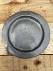 Pair Of Antique Georgian London Pewter Plates Charger   s 30cm