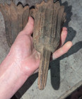 Antique Cast Iron Tulip Cemetary Or Garden Vase With Spike