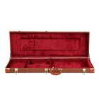 Electric Guitar Hard Hardshell Leather Case - Fits Gibson Les Paul  Strat Shape