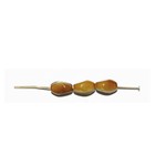 Beige Oval Czech Pressed Glass Beads 9mm  pack Of 50 