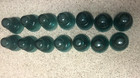 Lot Of 14 Vintage Hemingray-40 Glass Insulators Aqua Deep Blue  blue green 