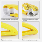 6pcs Banana Slicer Fruit Knife Veggie Cutter Kitchen Bar Tool Stainless Steel