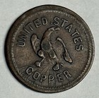 Vf 1863 Money Makes The Mare Go   United States Copper Patriotic Civil War Token