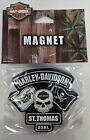 Harley Davidson Refrigerator Magnet - 2 5  X 2 25  Not A Pin St  Thomas U s v i 